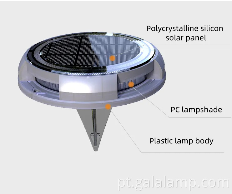 Luzes solares LED ecológicas para espaços ao ar livre